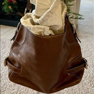 MCHAEL KORS SACK   brown leather.